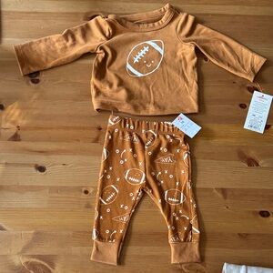 Cat & Jack Orange Tiny Tailgater Kids Matching Set